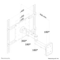 Neomounts FPMA-W960 TV-beugel Uittrekbaar 58,4 cm (23) - 132,1 cm (52) Kantelbaar en zwenkbaar, Roteerbaar - thumbnail