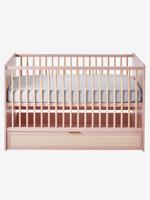 70x140cm omvormbaar babybed met rieten opberglade LIGNE POESIE nude - thumbnail