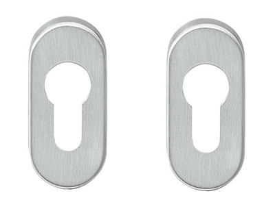 Intersteel rozetten ovaal met profielcilindergat verdekt 65x30x5mm - RVS Intersteel rozetten ovaal met profielcilindergat verdekt 65x30x5mm - RVS