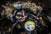 Forged Koekenpan Carbonstaal - Geschikt voor BBQ - ø 28 cm - thumbnail