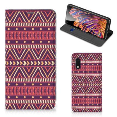 Samsung Xcover Pro | Hoesje met Magneet | Aztec Paars