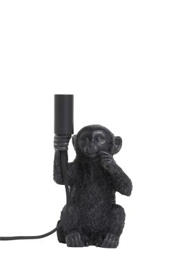 Light & Living Tafellamp 'Monkey' 23cm, kleur Mat Zwart