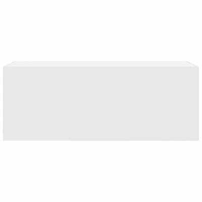 Badkamerwandkast 80x25x30 cm bewerkt hout wit