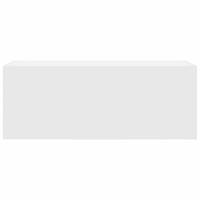 Badkamerwandkast 80x25x30 cm bewerkt hout wit - thumbnail