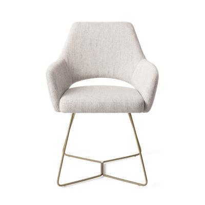 Jesper Home Yanai eetkamerstoel Pigeon beehive gold