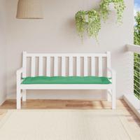 VidaXL Tuinbankkussen 150x50x7 cm oxford stof groen - thumbnail