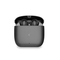 KSIX Meteor Draadloze Bluetooth-hoofdtelefoon, HD-oproepen, ENC-ruisonderdrukking, oplaadbox, True Wireless Stereo, 32 uur looptijd, spraakassistent, waterdicht, zwart - thumbnail