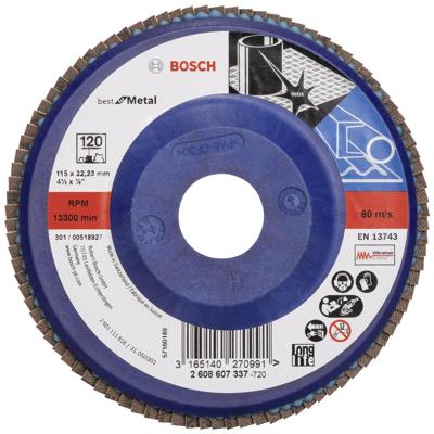 Bosch Accessories 2608607337 X571 Lamellenschijf Diameter 115 mm Boordiameter 22.33 mm Staal 1 stuk(s) Bosch Accessories 2608607337 X571 Lamellenschijf Diameter 115 mm Boordiameter 22.33 mm Staal 1 stuk(s)