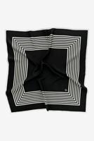 Lescarf shawl 1002 No. 2 / Black & White/ 65cm - thumbnail