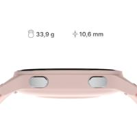 Forever IGO Watch 4 Smartwatch voor dames, AMOLED Touch Rond Horloge, Slaapmonitor, Sport, Fitness, SMS, Bluetooth, IP67 waterdicht, wit/roze, 2 riemen, modieuze smartwatch voor dames - thumbnail
