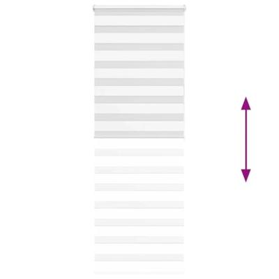 Zebra rolgordijn 70x200 cm stofbreedte 65,9 cm polyester wit