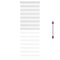 Zebra rolgordijn 70x200 cm stofbreedte 65,9 cm polyester wit - thumbnail