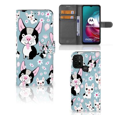 Motorola Moto G10 | G20 | G30 | Telefoonhoesje | Met pasjeshouder | Hondjes