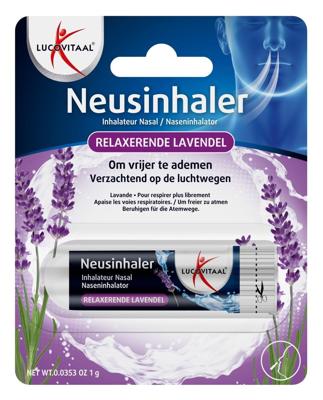 Neusinhaler relaxerende lavendel 1 Stuks Neusinhaler relaxerende lavendel 1 Stuks