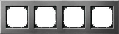 Merten 475414 Afdekking Frame System M Rodium-grijs 1 stuk(s)