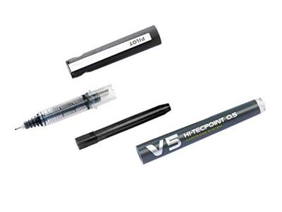 Rollerpen pilot begreen hi-tecpoint v5 f zwart | 10 stuks