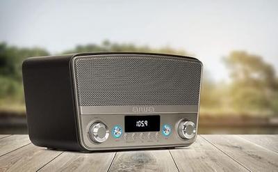 Aiwa BSTU-750BR Radio VHF (FM) AUX, Bluetooth, USB Rood