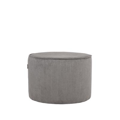 LABEL51 Poef 'Tibo' Rib, kleur Grijs