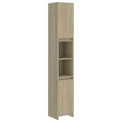 vidaXL Badkamerkast 30x30x183,5 cm bewerkt hout sonoma eikenkleurig