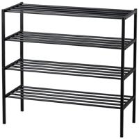 WOOOD Schoenenrek 'Ferro' Stapel van 2 stuks, kleur Zwart - thumbnail