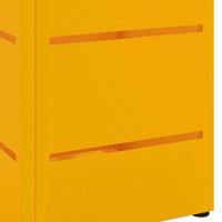 VidaXL Paraplu standaard mosterdgeel 15,5 x 15,5 x 49 cm metaal - thumbnail