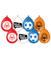 Loeki Ballonnen Rood/Wit/Blauw/Oranje WK/EK (8st) - thumbnail