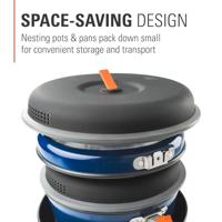 GSI Outdoors Bugaboo Ceramic Base Camper Set Pan Blauw M - thumbnail