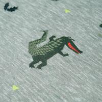 Kindertrui 128 gemleerd lichtkaki - thumbnail