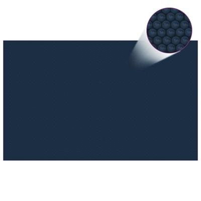 VidaXL Zwembadfolie solar drijvend 260x160 cm pe zwart en blauw