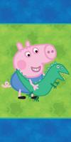 Peppa Pig handdoek Dino 70 x 140 cm - thumbnail
