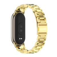 Stalen schakelband - Goud - Xiaomi Smart Band 8 / 9 / 10 - thumbnail
