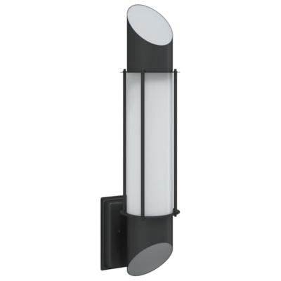 VidaXL Buitenwandlamp roestvrij staal zwart VidaXL Buitenwandlamp roestvrij staal zwart