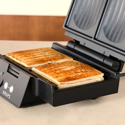 Krups FDK462 Tosti apparaat Zwart