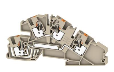 Weidmüller 2669070000 Installatie-etageklem Push-In-klem, Steekaansluiting Donkerbeige 25 stuk(s)