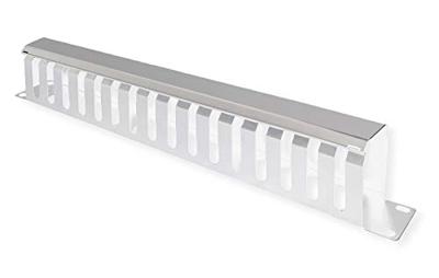 VALUE 19 Frontplaat 1 HE met rangeerkanaal 40 x 80 mm, grijs