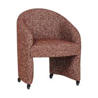 Woood Cordo eetkamerstoel Roestbruin Melange - thumbnail