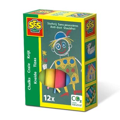 SES krijt gekleurd 12 stuks