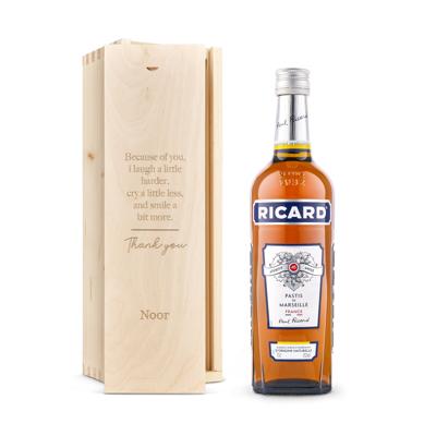 Ricard Pastis - in gegraveerde kist