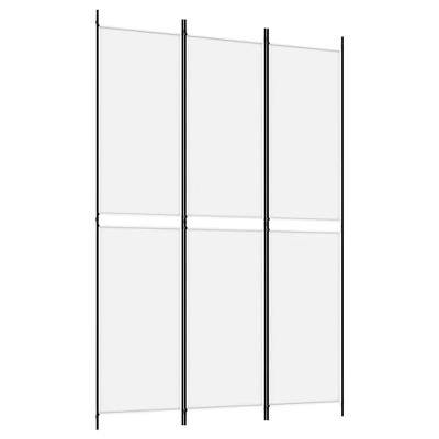 Kamerscherm met 3 panelen 150x220 cm stof wit Kamerscherm met 3 panelen 150x220 cm stof wit