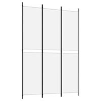 Kamerscherm met 3 panelen 150x220 cm stof wit - thumbnail