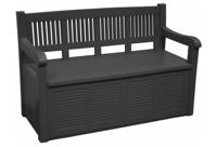 Opbergbank Salzburg 130cm Antraciet - thumbnail