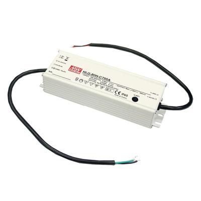 MEAN WELL HLG-80H-C350A LED-driver, LED-transformator Constante stroomsterkte 89 W 0.35 A 128 - 257 V/DC PFC-schakeling, Overbelastingsbescherming, Instelbaar MEAN WELL HLG-80H-C350A LED-driver, LED-transformator Constante stroomsterkte 89 W 0.35 A 128 - 257 V/DC PFC-schakeling, Overbelastingsbescherming, Instelbaar