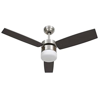 VidaXL Plafondventilator met lamp afstandsbediening 108 cm donkerbruin VidaXL Plafondventilator met lamp afstandsbediening 108 cm donkerbruin