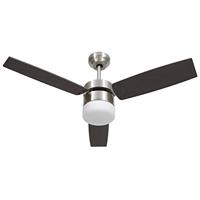 VidaXL Plafondventilator met lamp afstandsbediening 108 cm donkerbruin - thumbnail
