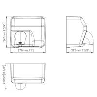 Mediclinics Mediclinics Saniflow handdroger automatisch E88A - wit - thumbnail