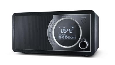 Sharp DR-450 Radio DAB+, DAB, FM Bluetooth Zwart