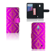 Wallet Case Nokia 2.2 Barok Roze - thumbnail