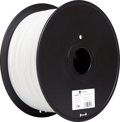 Polymaker PC02006 Filament PC (polycarbonaat) Slagvast, Hittebestendig 1.75 mm 3000 g Wit PolyMax™ 1 stuk(s) Polymaker PC02006 Filament PC (polycarbonaat) Slagvast, Hittebestendig 1.75 mm 3000 g Wit PolyMax™ 1 stuk(s)