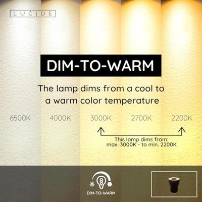 Lucide MR11 - Led lamp - Ø 3,5 cm - LED Dim to warm - GU10 (MR11) - 1x4W 2200K/3000K - Zwart Lucide MR11 - Led lamp - Ø 3,5 cm - LED Dim to warm - GU10 (MR11) - 1x4W 2200K/3000K - Zwart