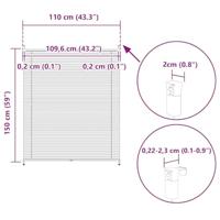 VidaXL Plisséjaloezie 110x150 cm wit - thumbnail